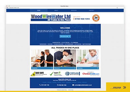 wood wire water brochure website