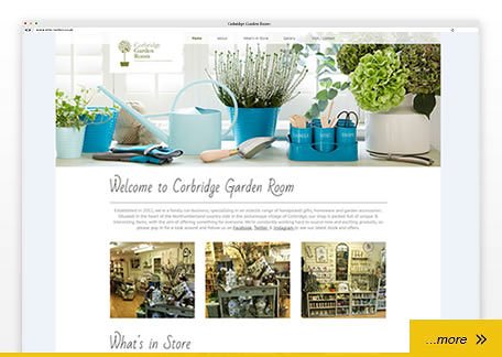 corbridge garden room - web design