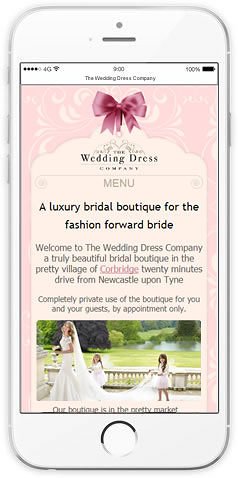 wedding dress company mobile