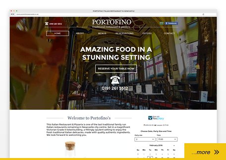 Portofino restaurant website